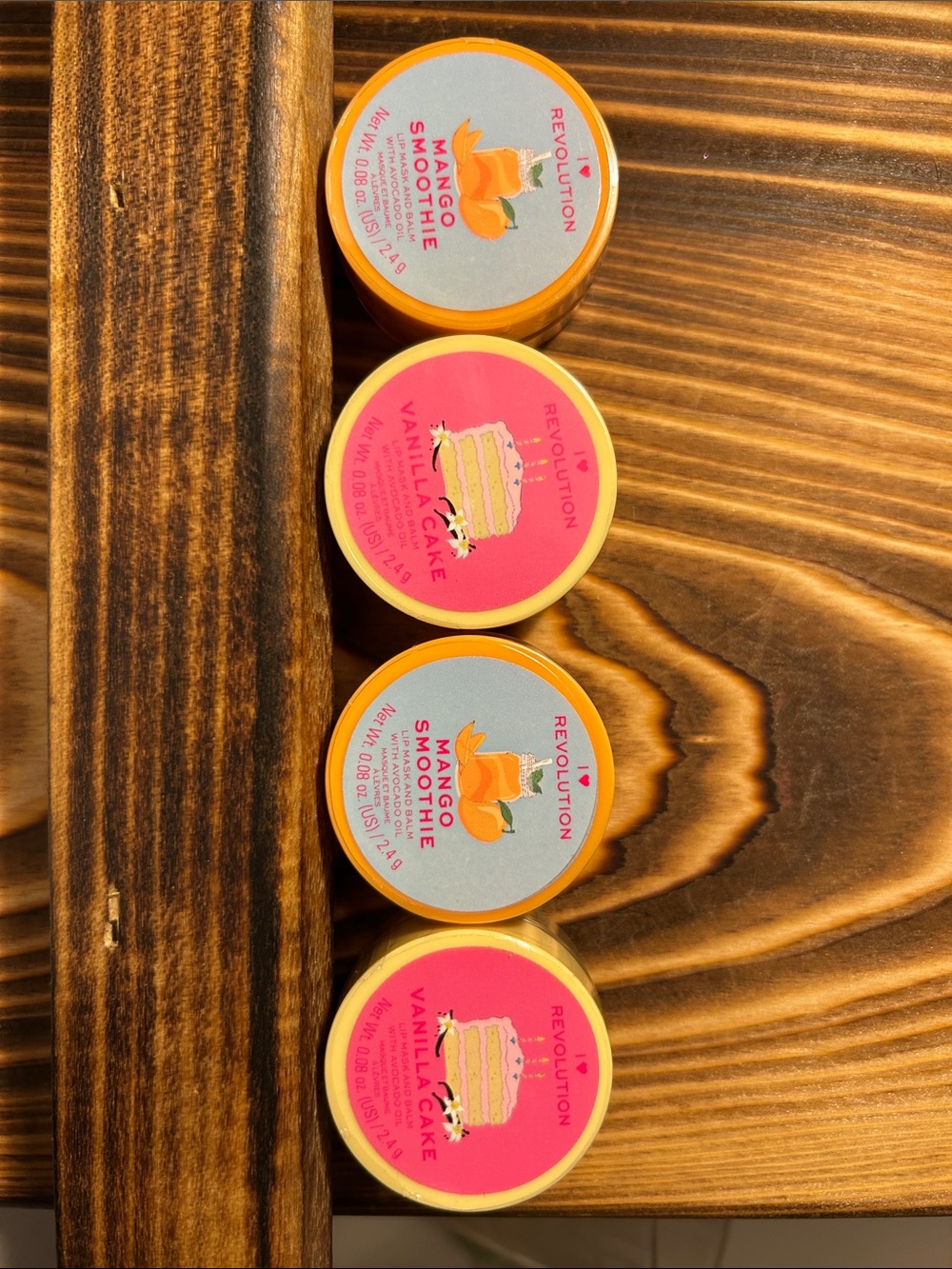 Revolution Mango Smoothie & Vanilla Cake Balm Duo - Orange & Pink